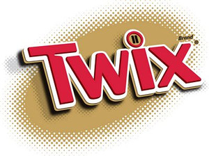 TWIX CANDY LOGO STICKER