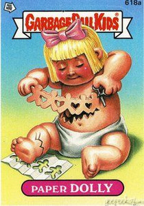 Paper DOLLY Funny Decal Name Sticker