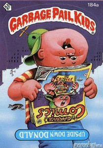 Upside Down DONALD Funny Decal Name Sticker