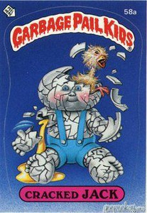 Cracked JACK Funny Sticker Name Decal