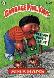 Minus HANS Funny Decal Name Sticker