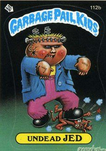 Undead JED Funny Decal Name Sticker