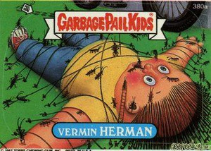 Vermin HERMAN Funny Decal Name Sticker