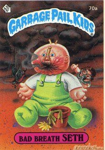 Bad Breath SETH Funny Sticker Name Decal