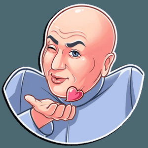 dr evil funny tv show sticker 2