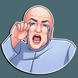 dr evil funny tv show sticker 6
