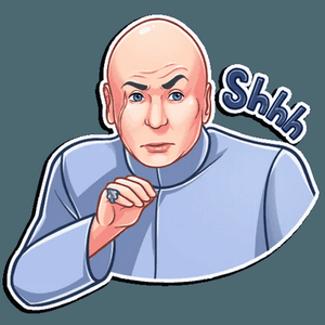 dr evil funny tv show sticker 9