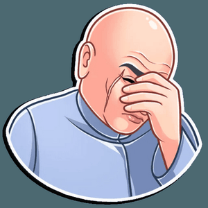 dr evil funny tv show sticker 20