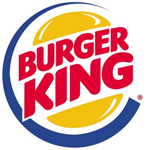 Burger King logo FAST FOOD STICKER