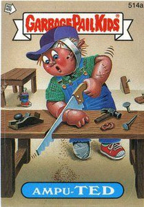 Ampu TED Funny Sticker Name Decal