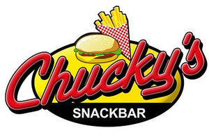 CHUCKYS Snack Bar Logo FOOD STICKER