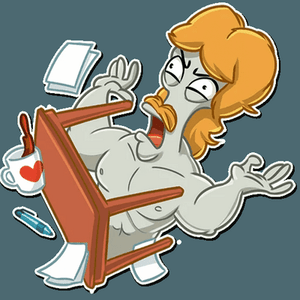 American Dad Roger Smith Sticker 6