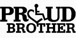 3E LOVE proud brother diecut vinyl decal