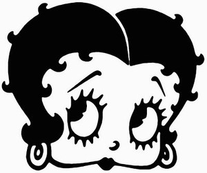 Betty Boop Cartoon Sticker 2602