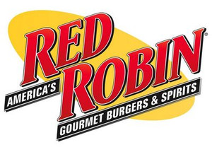 red robin logo fast food logo sticker