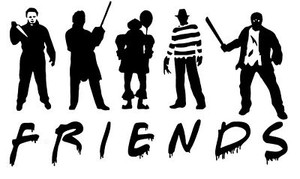 HORROR FRIENDS DIECUT CARTOON DECAL