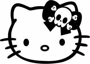 HK Skull Crossbones Sticker