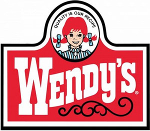 WENDYS LOGO FAST FOOD STICKER