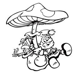 Diecut Smurf Sticker 2933