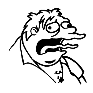 Barney Belch Simpson decal