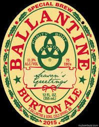 ballantine burbon ale LOGO BEER STICKER