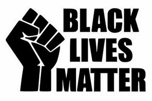 BLACK LIVES MATTER FIST BUMPER STICKER
