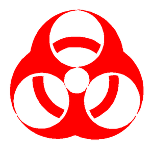 Bio Hazzard zombie decal 083