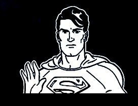 Superman Wave Decal Sticker