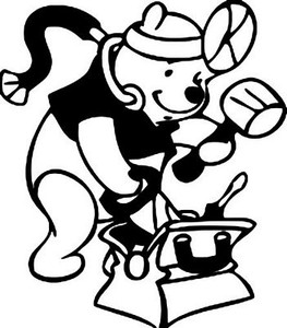 Diecut Pooh Stickers 2922