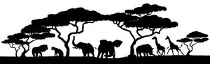 African Animal Decal 34