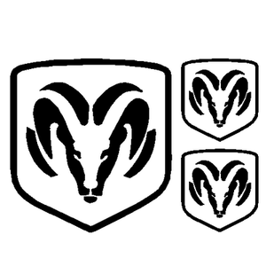 Dodge ram decal 047