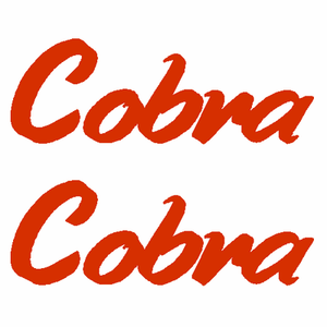 Cobra auto decals PAIR