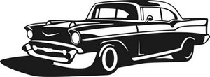 57 Chevy Die Cut Decal
