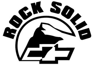 chevy truck rock solid stickers