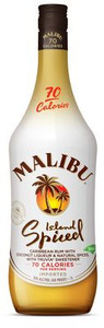 Malibu Island Spiced Rum Bottle Shaped Sticker