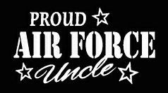 PROUD Military Stickers AIR FORCE UNCLE