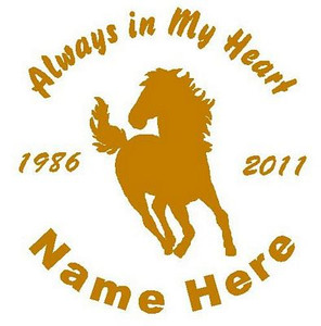 Horse Circle Memory Decals
