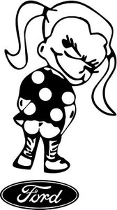 Mrs Calvin Peeon Ford Decal Sticker