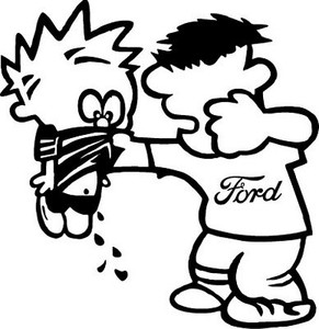 No Peeon Ford Sticker Decal