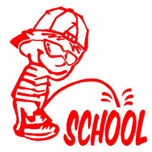 Peeon School decal 086c