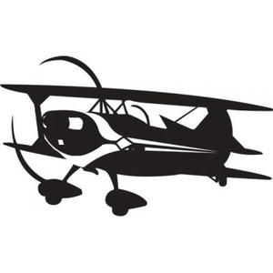 Pitts Aeroplane Diecut Decal