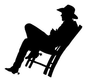 Cowboy Die Cut Decal 2