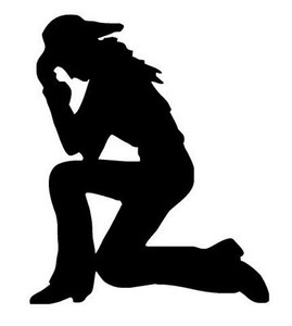 Cowgirl Praying Decal