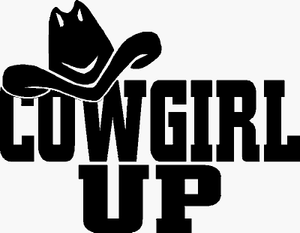 CowGirl Up Diecut Car Decal