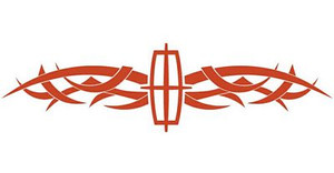 Lincoln Tribal Back Window Graphic