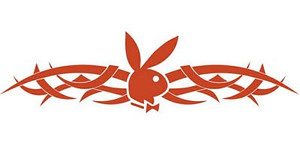 Playboy Tribal Back Window Graphic