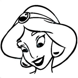 Aladdin Princess Jasmine Happy Cartoon Decal