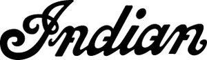 Indian Bike Logo Decal Sticker