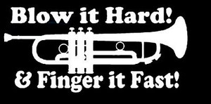 blow hard finger fast die cut funny decal