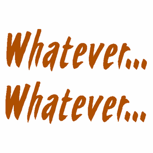Whatever car stickers PAIR 115c